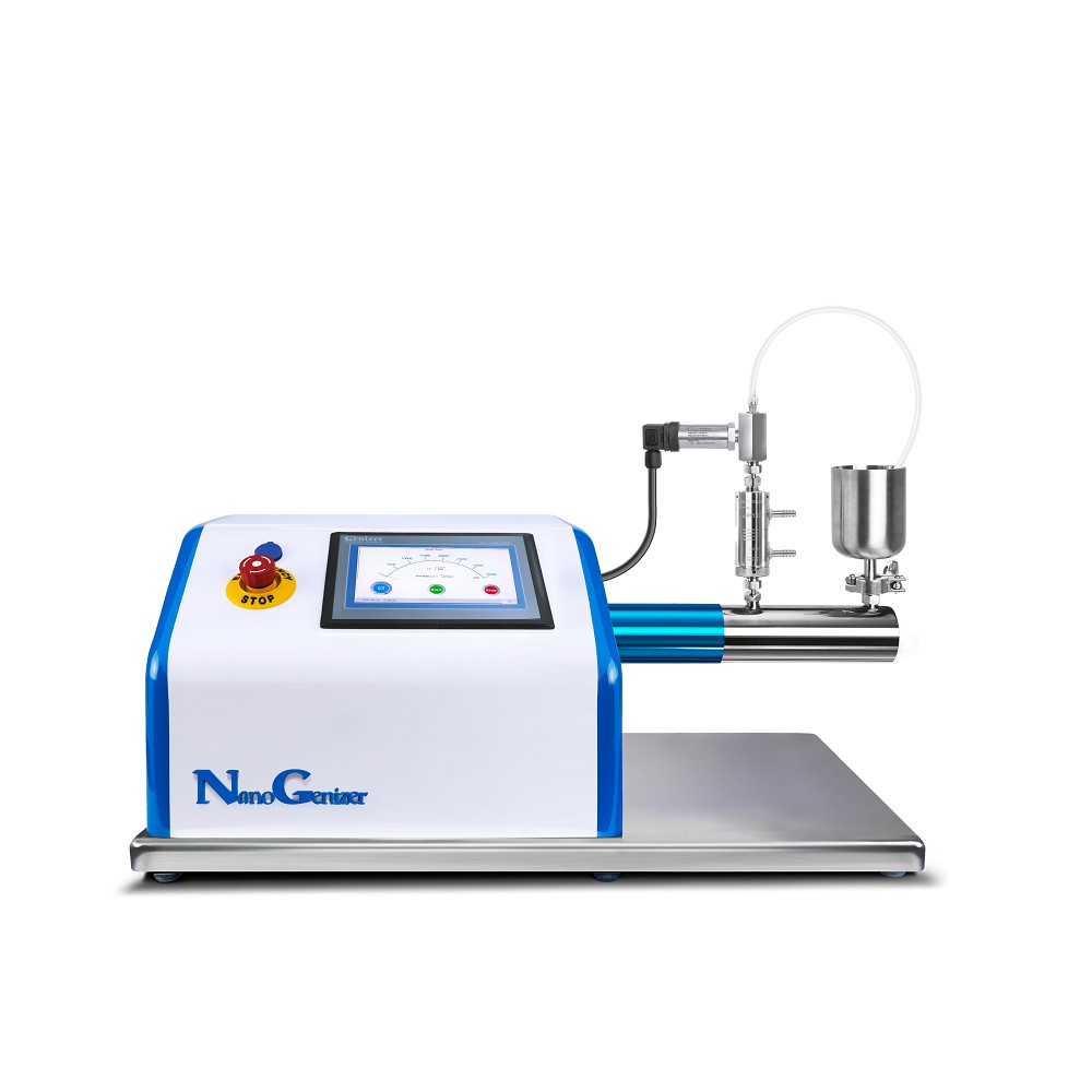 Photo of high pressure homogenizer the NanoGenizer.