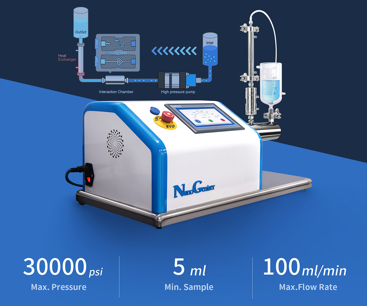 Nanogenizer high-pressure homogenizer